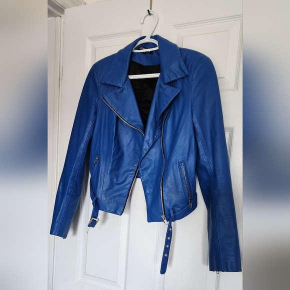 Mikhael Kale leather jacket fits like xs - Picture 2 of 6